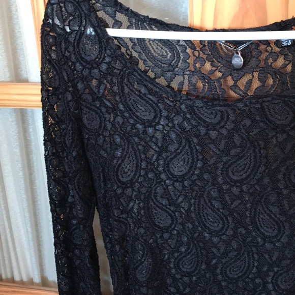Black Lace Shirt - Picture 2 of 2